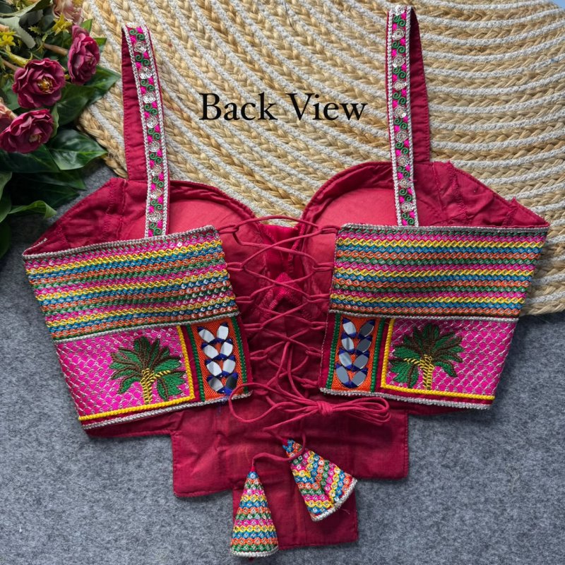 Tew Italian Silk Navratri Special Blouses Collections